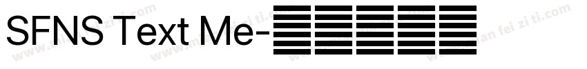 SFNS Text Me字体转换